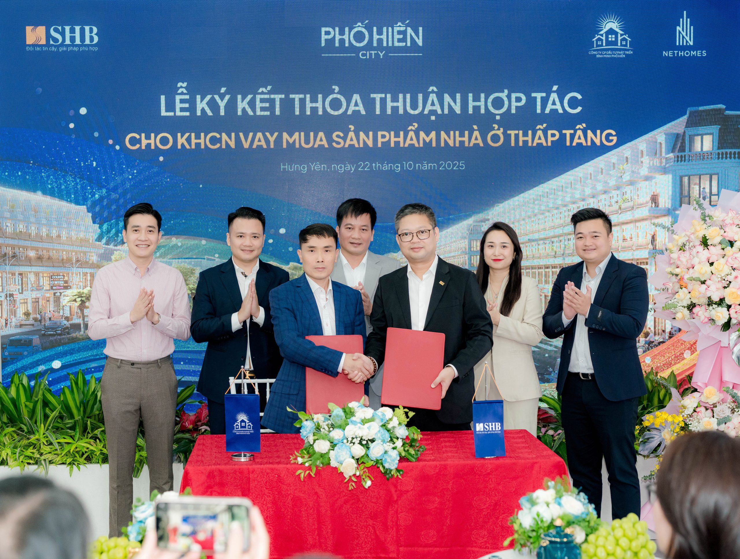 SHB CHI NHÁNH HƯNG YÊN: KÝ KẾT THOẢ THUẬN HỢP TÁC CHO VAY KHÁCH HÀNG CÁ NHÂN TẠI PHỐ HIẾN CITY